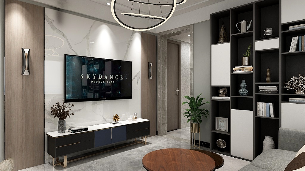 QHZSSJ-瑞和园89.50㎡B户型3室2厅1卫-装修设计方案