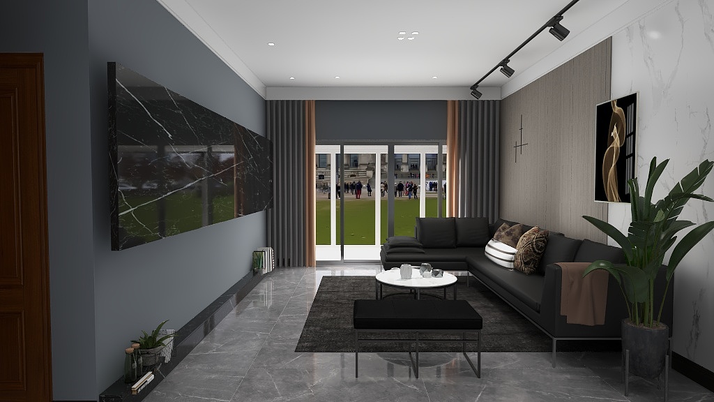 汉人美居装饰-（极简）汉山公馆三室两厅一卫-装修设计方案