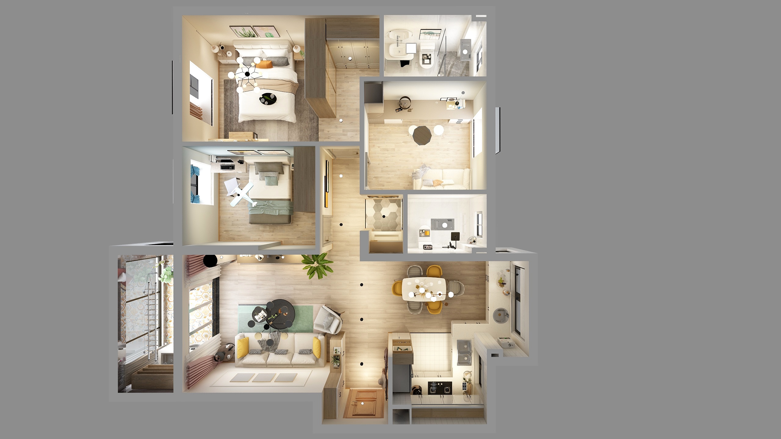 宜昌I一铭-绘新-静谧北欧中寻找新生-装修设计方案