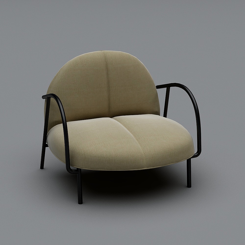 沙发椅yuan - 副本3D模型