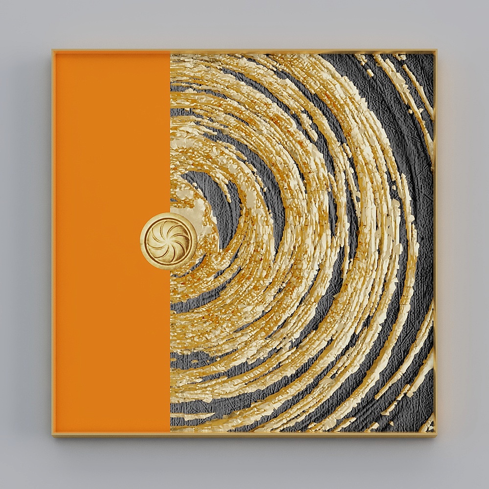 臣萱全屋配画-现代客厅装饰画-单幅-抽象画B