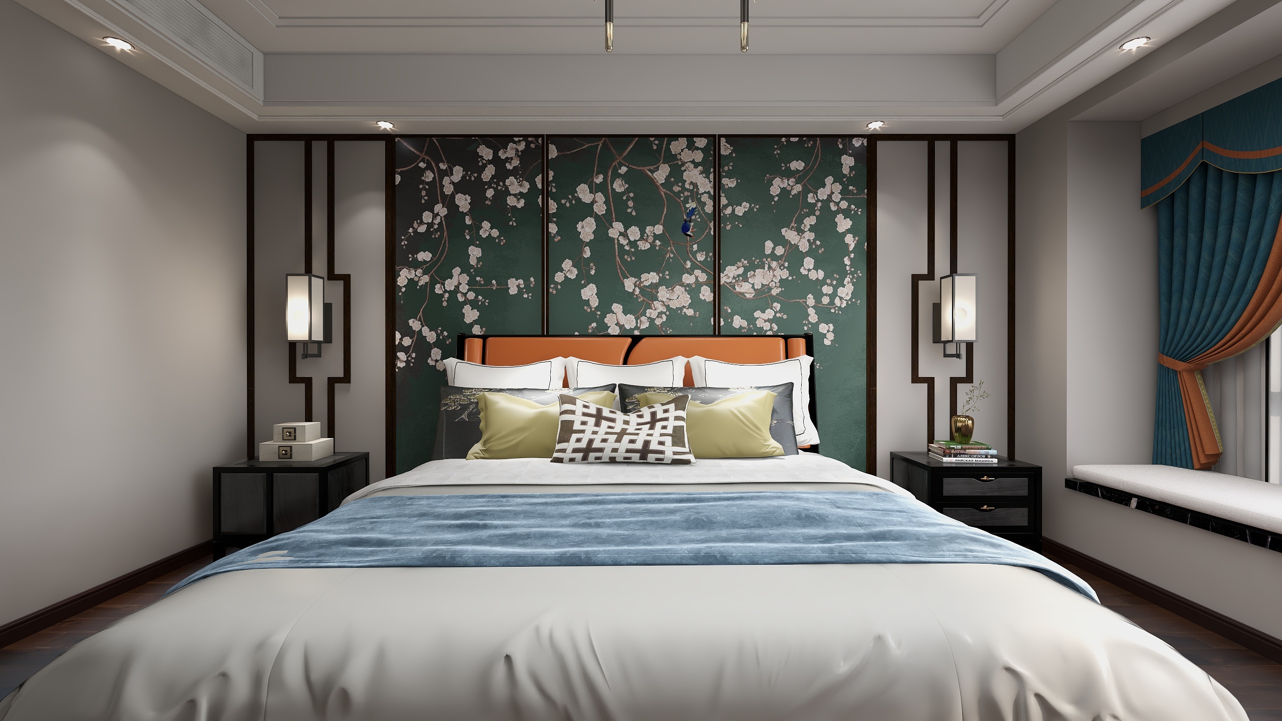 设计道也梁普荣-新古典中式｜四居大平层装修效果图