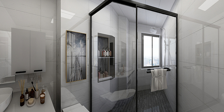 艺高设计公司-世贸大厦1栋B1201房陈生雅居-装修设计方案