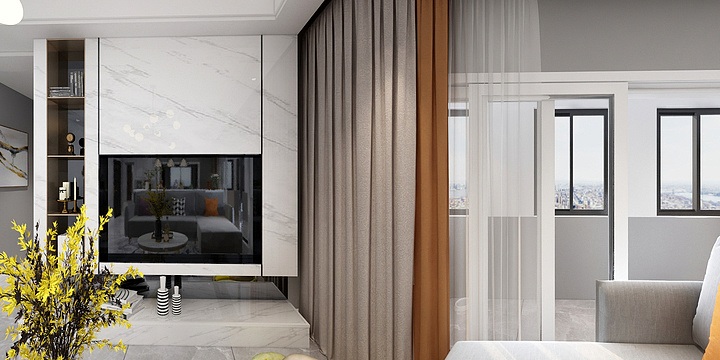 媛Usbk-瑞和园89.50㎡B户型3室2厅1卫-装修设计方案