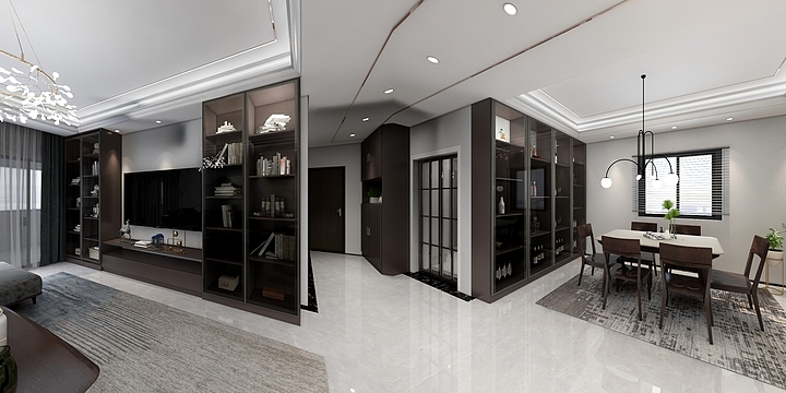 朗萨小雷-重庆万科观辰--轻奢全屋定制-装修设计方案