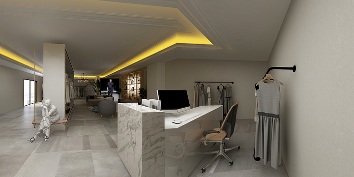 静静的顿河-罗奇锋服装专卖店-装修设计方案