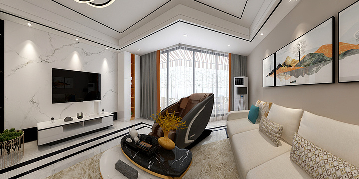 璞真设计-亚特-现代简约-归属-装修设计方案