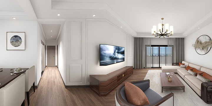 谭怼怼-桥富水岸建模平面图-装修设计方案