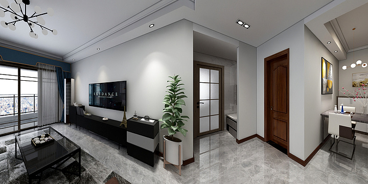 全案设计师周勇-杨义明效果图方案-装修设计方案