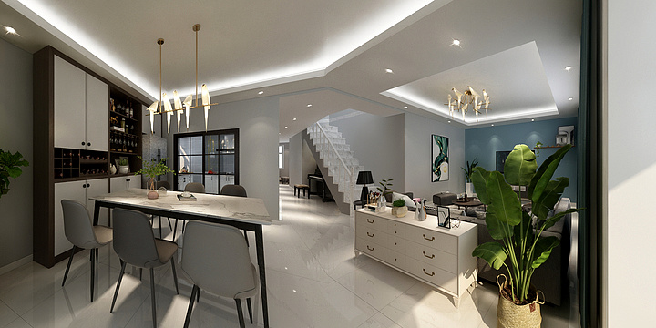 和風设计工作室-中航城刘师一楼效果图-副本-装修设计方案