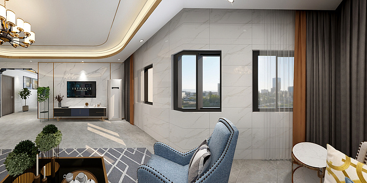 清亦-一楼别墅现代＋轻奢-装修设计方案