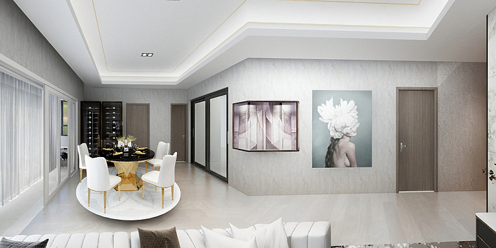 DL空间-瑞和园89.50㎡B户型3室2厅1卫-装修设计方案