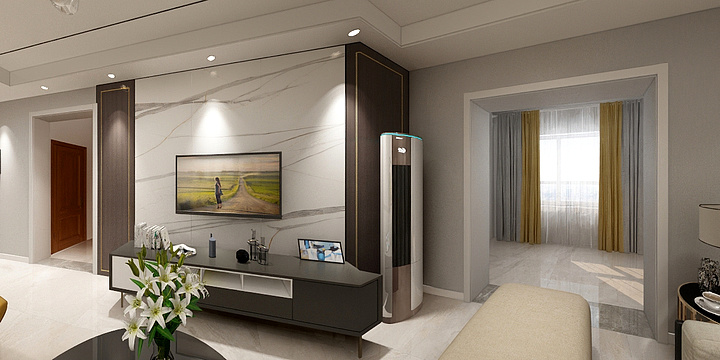 -漪汾中户现代-装修设计方案