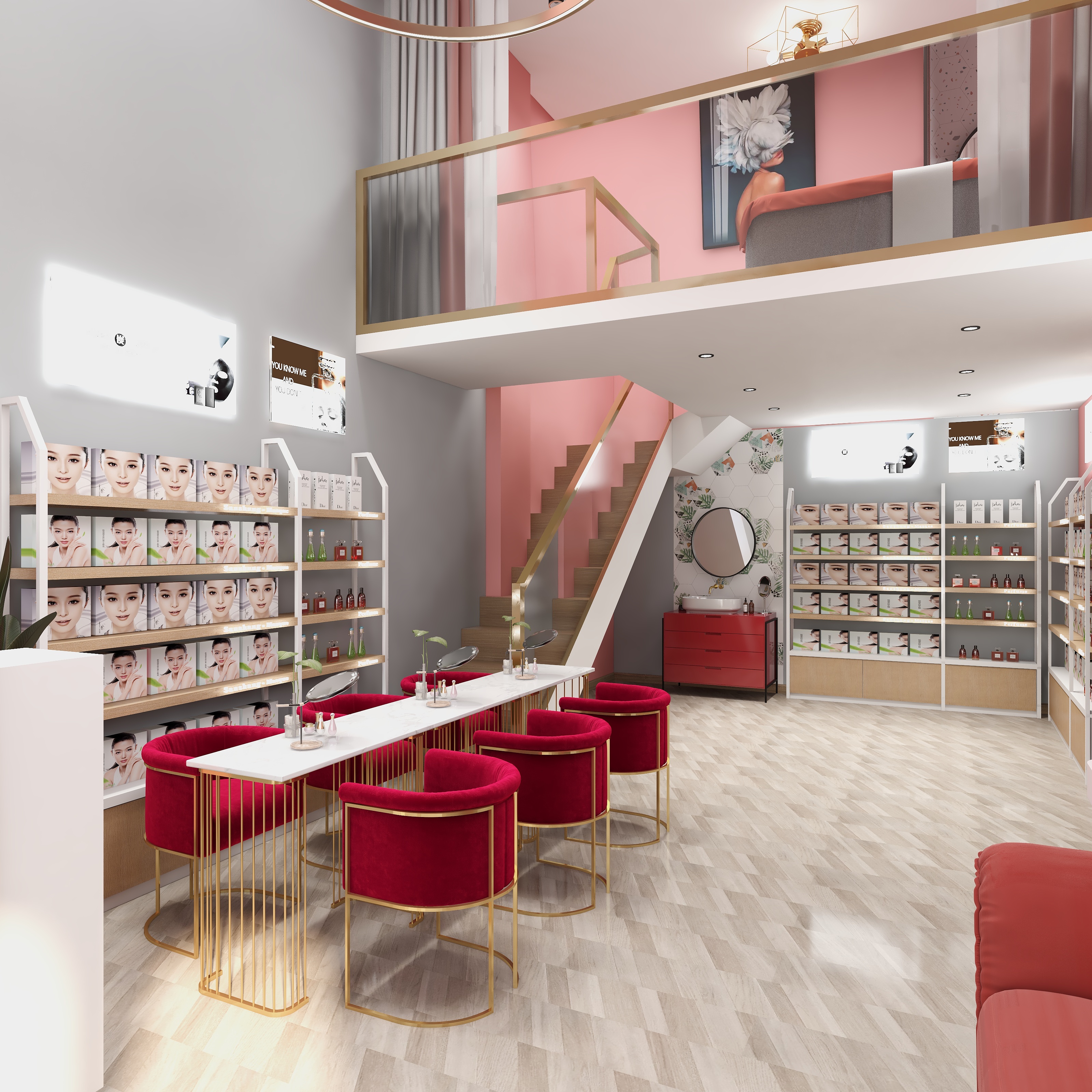 夏青-美容店-装修设计方案