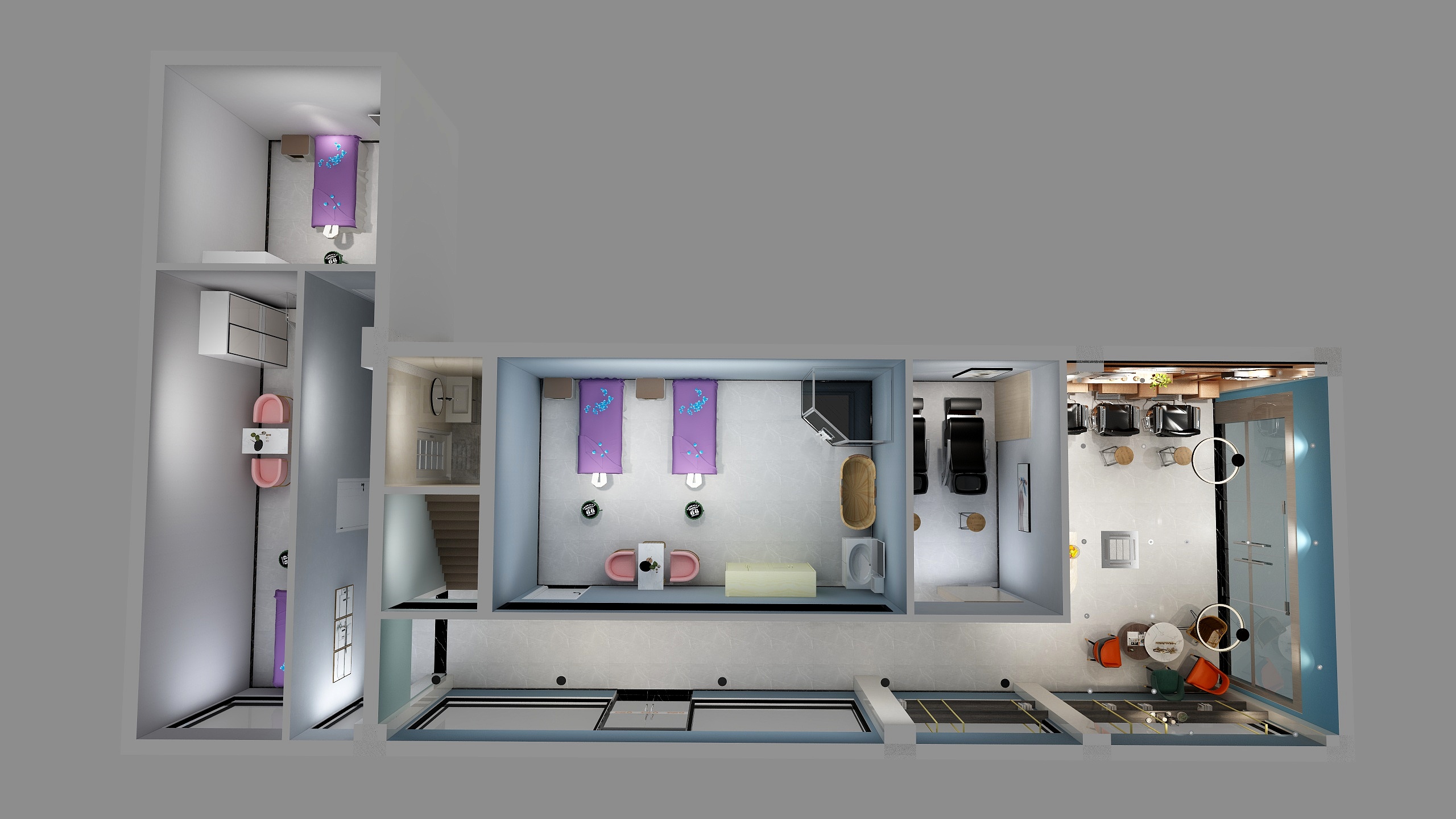 居里芳仁-美容美发店-装修设计方案