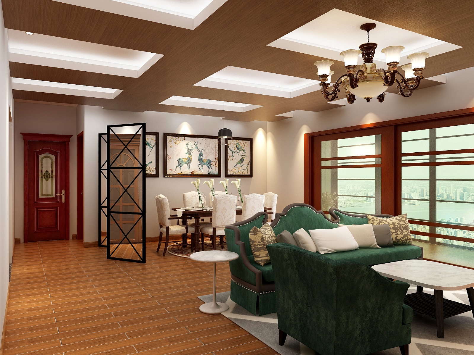 半城烟沙fRXK-融创玖樾台美式-装修设计方案