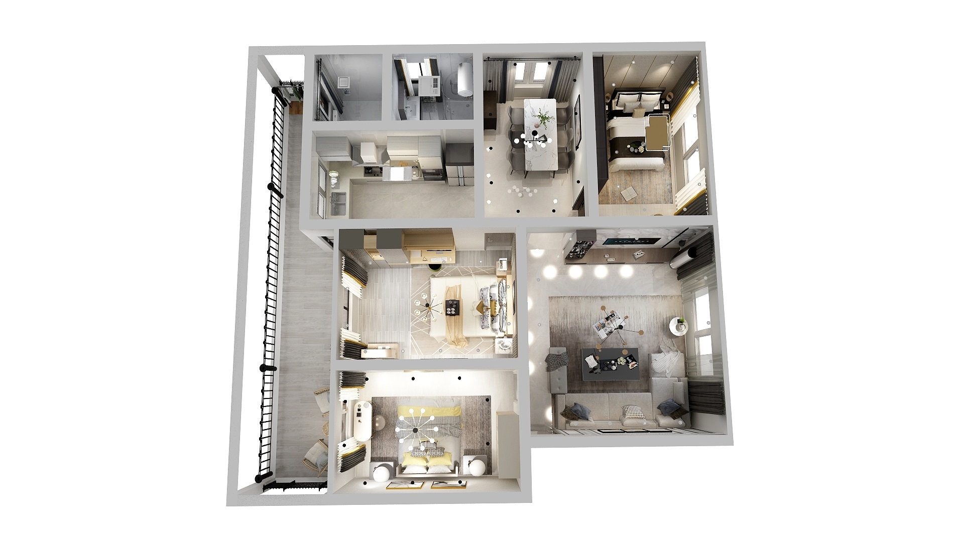 代蓉-农行家属院1楼-装修设计方案