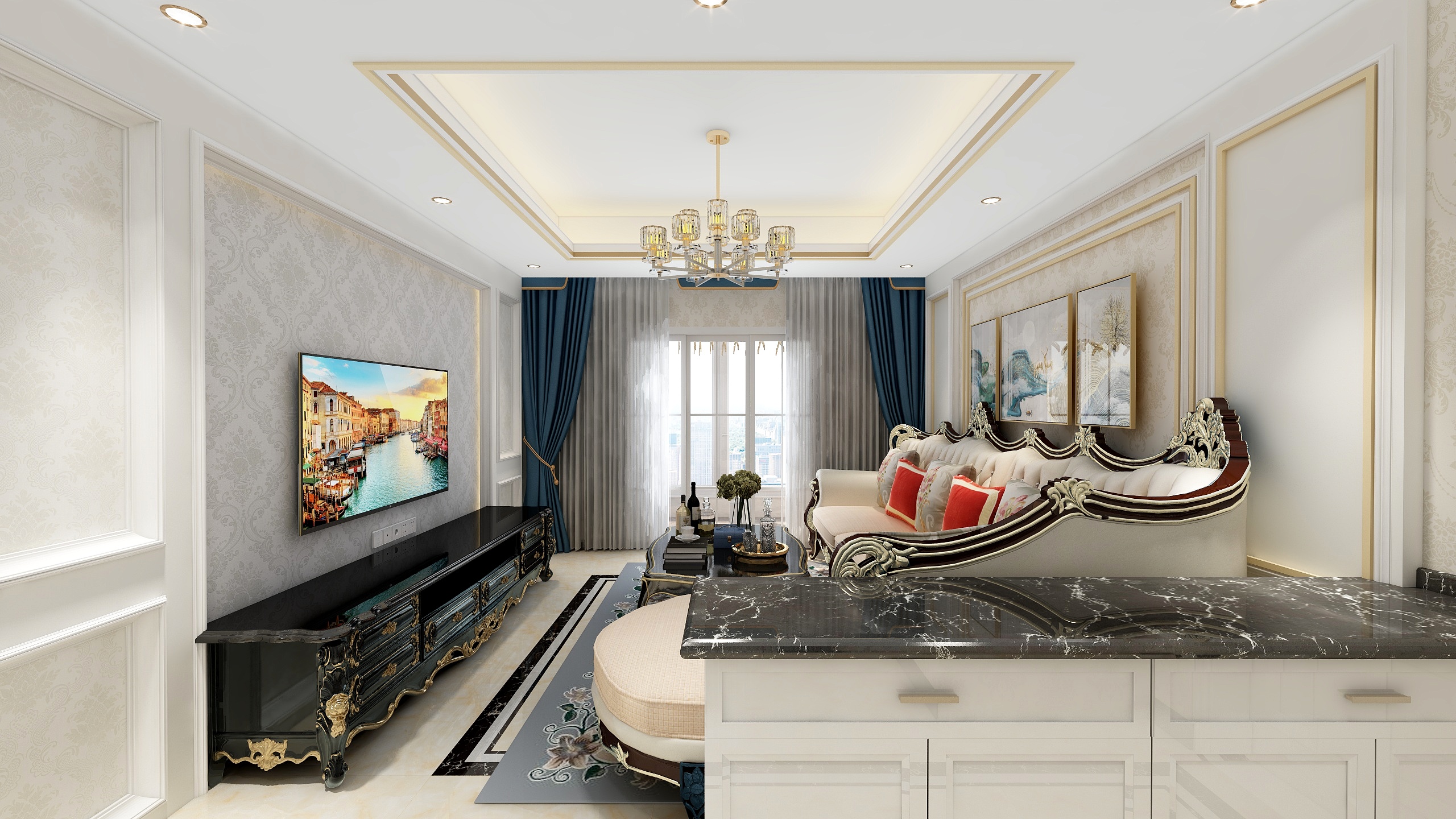 皮闯-武汉简欧轻奢-装修设计方案