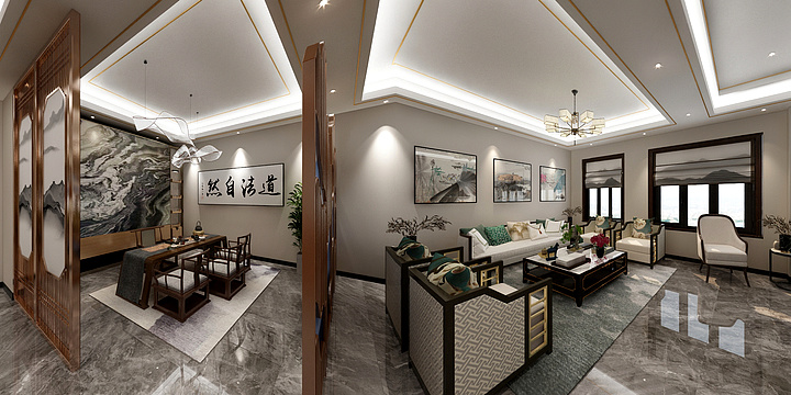 山顶装饰111-画室及车库施工图7.24-装修设计方案