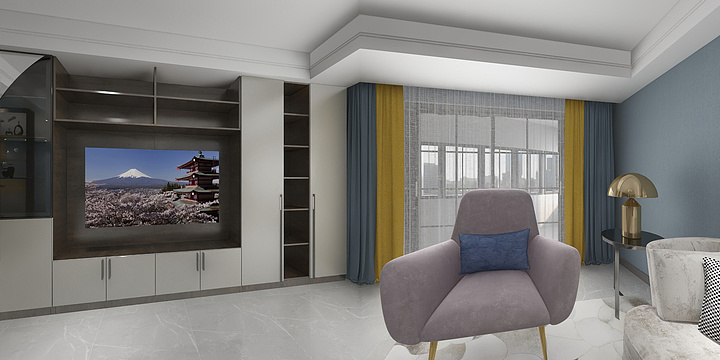 设计师胡修鹏-翠湖天地轻奢风格-装修设计方案