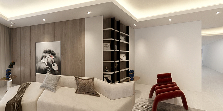 崇道工作设计室-金地宸颂高层户型183-装修设计方案