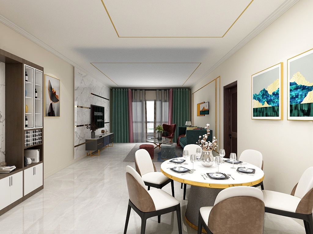 青音设计-碧桂园翡翠湾+顶-装修设计方案