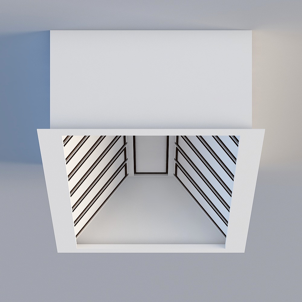 挑空吊顶3D模型