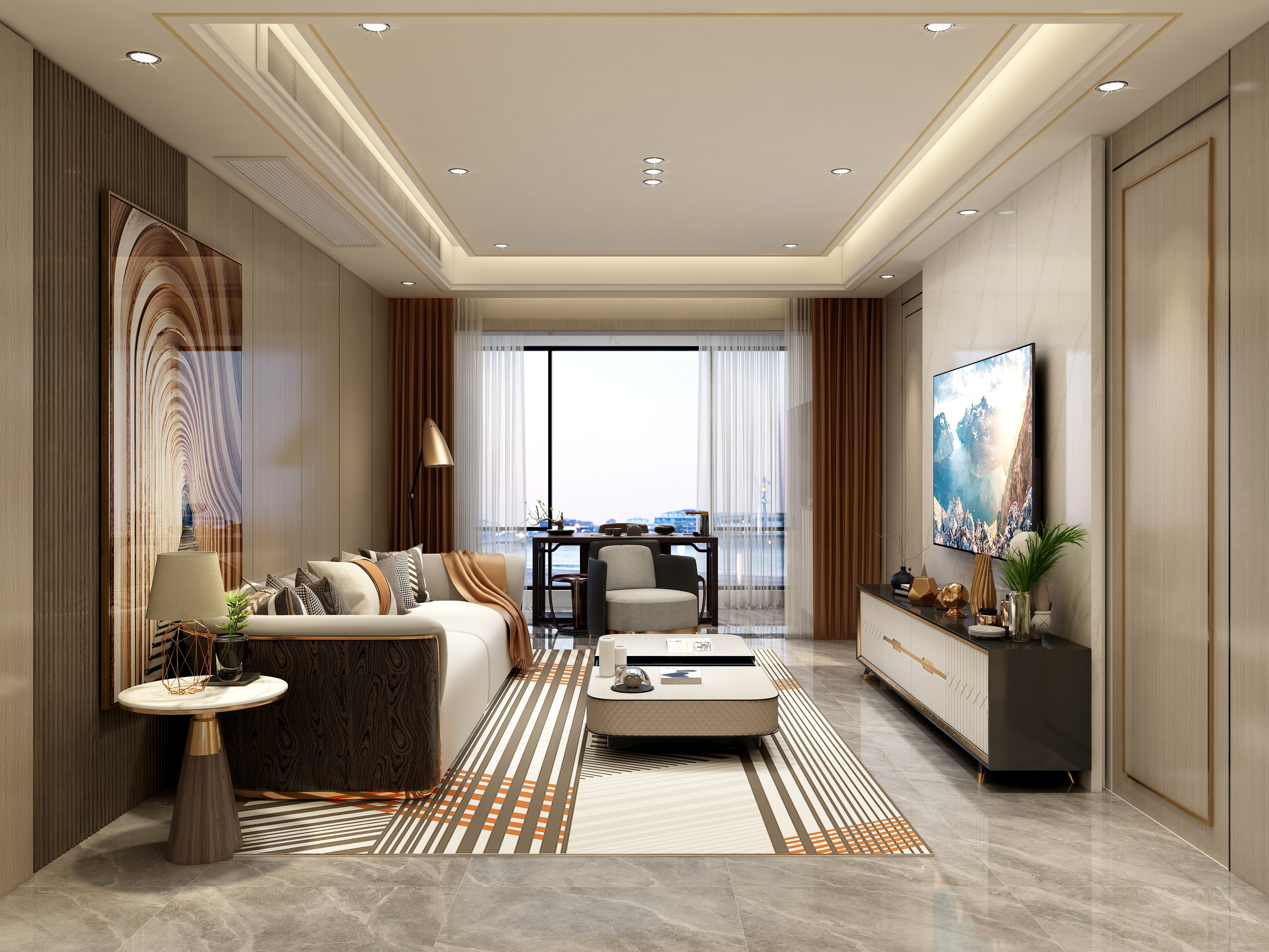 余业峰-恒泽花语136户型现代轻奢刘总-第三稿-装修设计方案