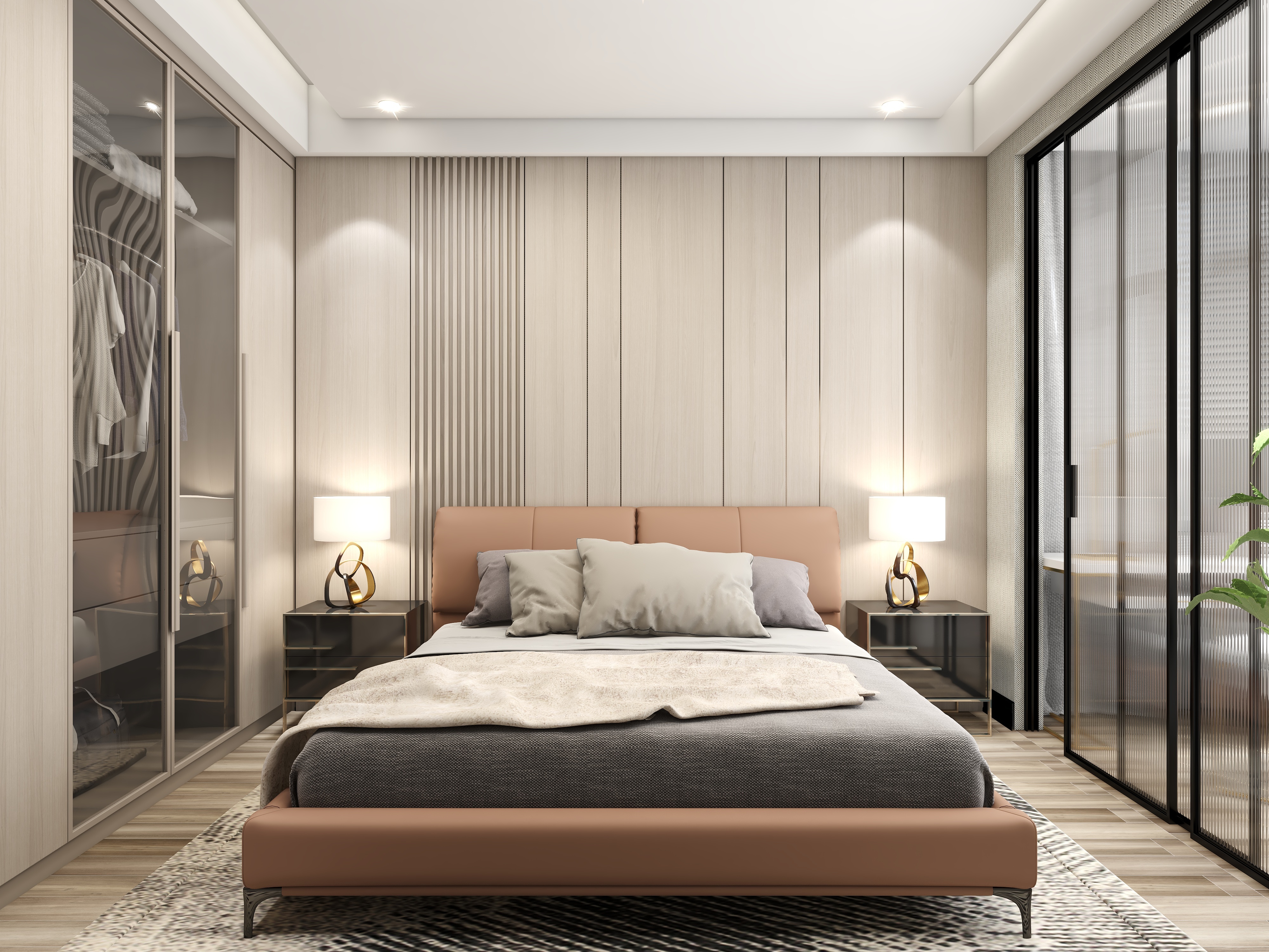 吴爽-108方现代三居装修效果图