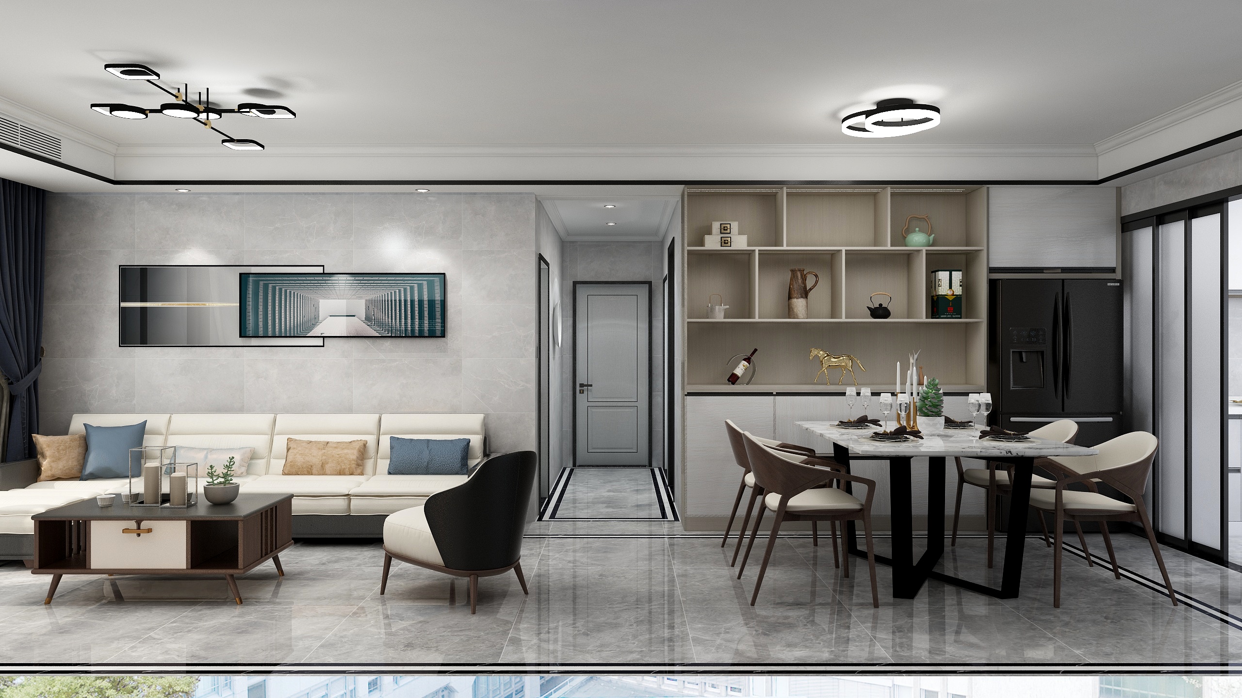 蒋旭康-陈姐雅居7#1604【现代简约】-装修设计方案