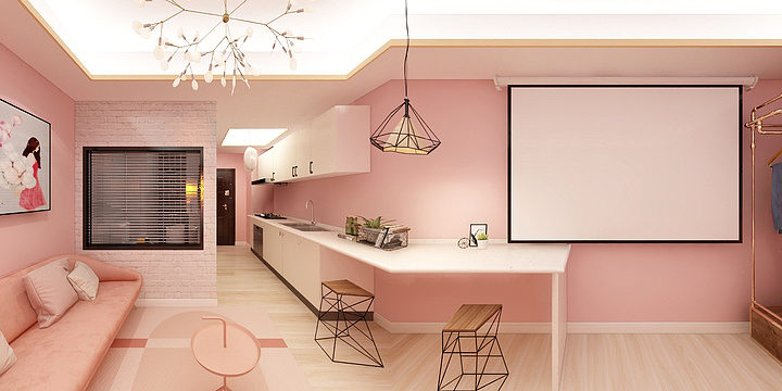 挽风i-粉色迷情-装修设计方案