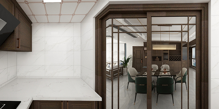 代旭18705673177-中粮1201新中式-装修设计方案