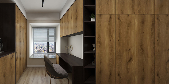 Q002轻奢三室两厅两卫中建御景新城137㎡-装修设计方案