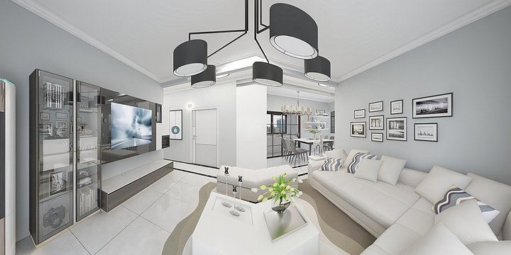 Haracy-皇马国际8#01户型-装修设计方案