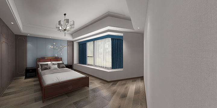 红宝石墙布软装-观棠府25-1-301侯总雅居-装修设计方案