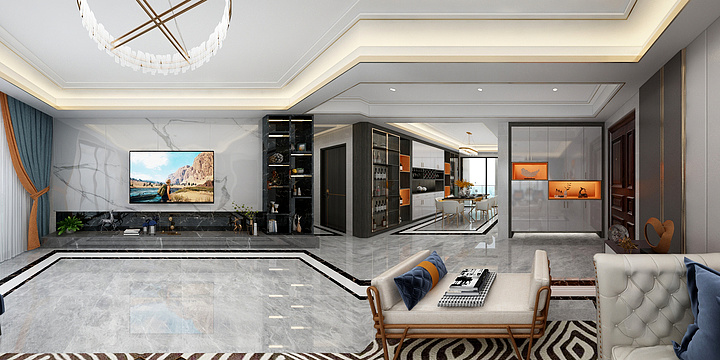 设计师孙诚-光明一号现代轻奢方案-装修设计方案