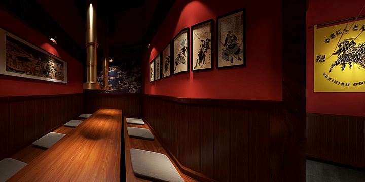修一空间设计-简阳一弘町日式料理店-装修设计方案