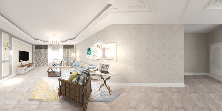 伊春设计师兰天雨-松韵城-装修设计方案