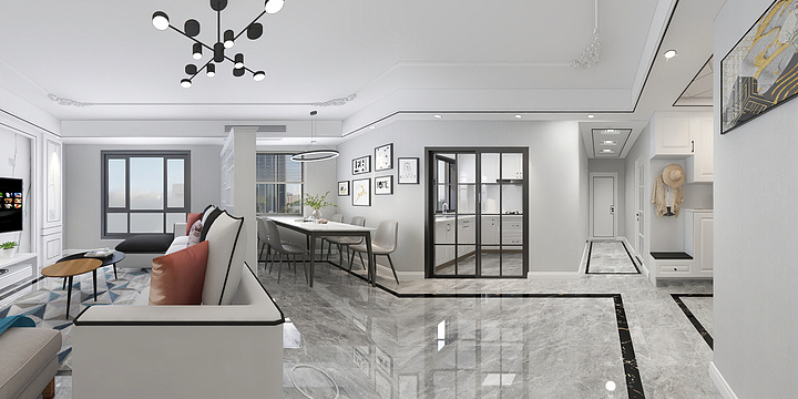 A草长莺飞-龙湖春江郦城效果-装修设计方案