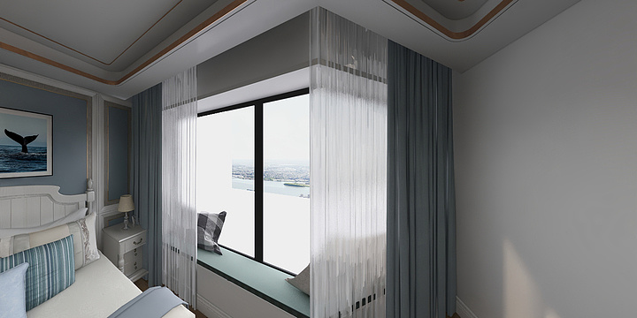 罗记室内外装饰有限公司-康鸿锦绣苑—户型D效果图-装修设计方案