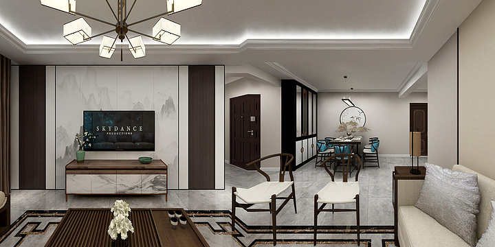 qqXWbE-西店南北二居室I户型-装修设计方案