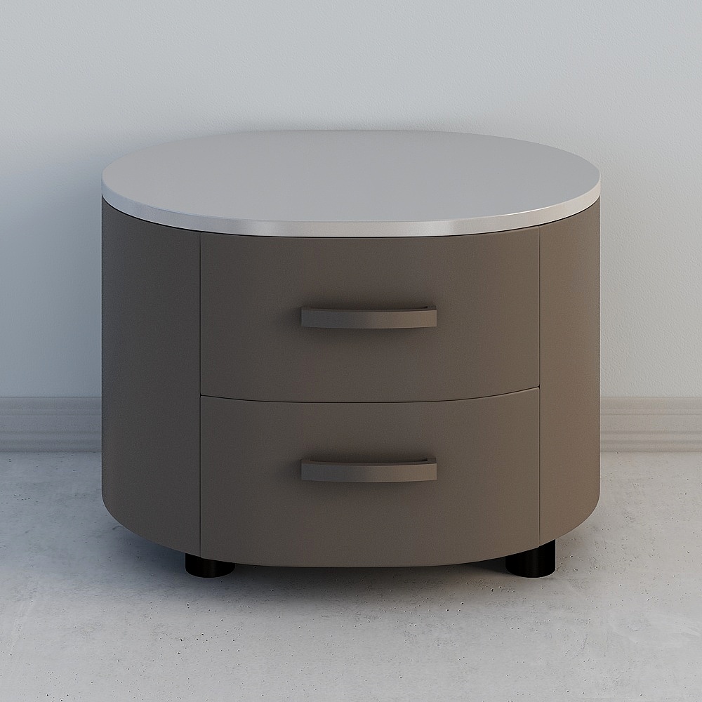 GNS100床头柜 深色3D模型