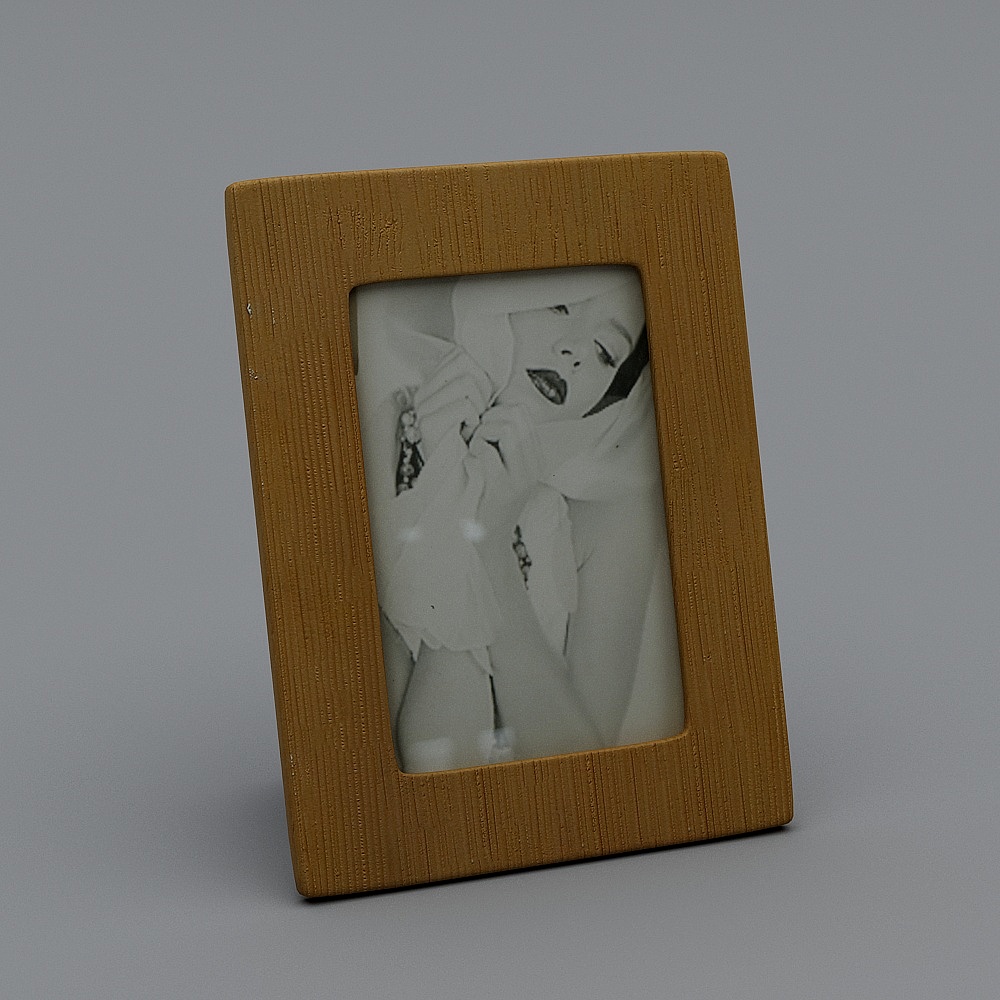 全友家居_msgy071801B_1相框橙色拉线相框大3D模型