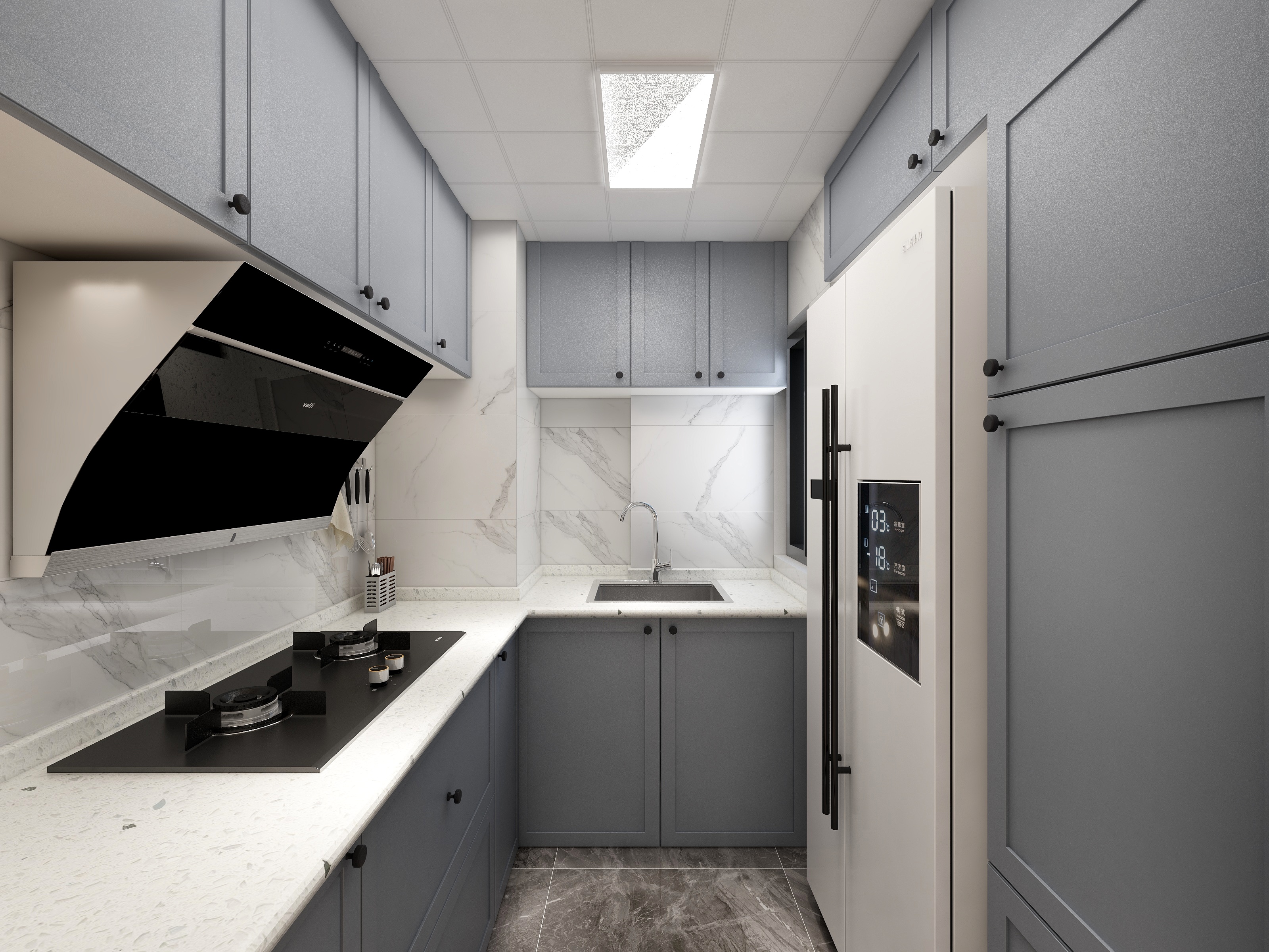 马佳奇-93方混搭三居装修效果图