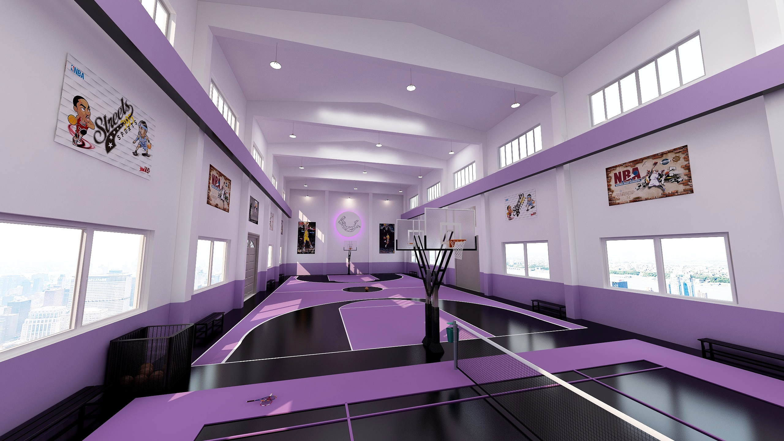 -设计星--篮球馆-装修设计方案