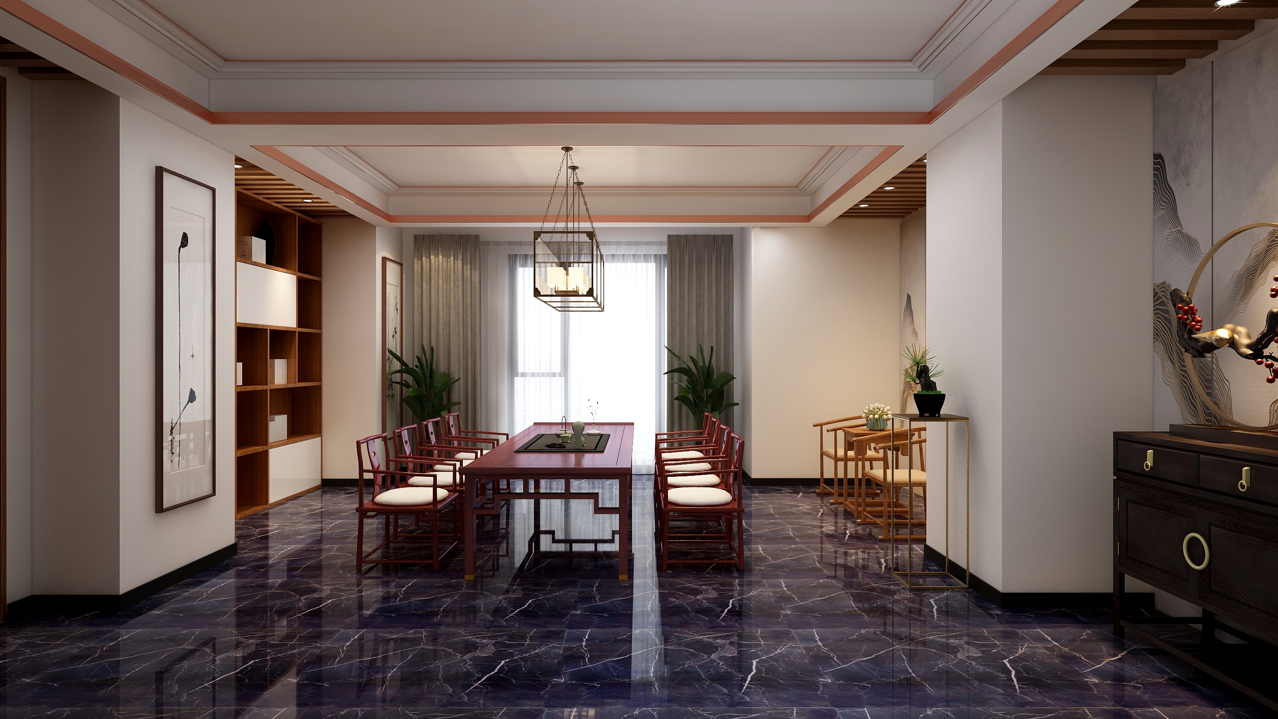 列禾-东航茶室包厢-装修设计方案
