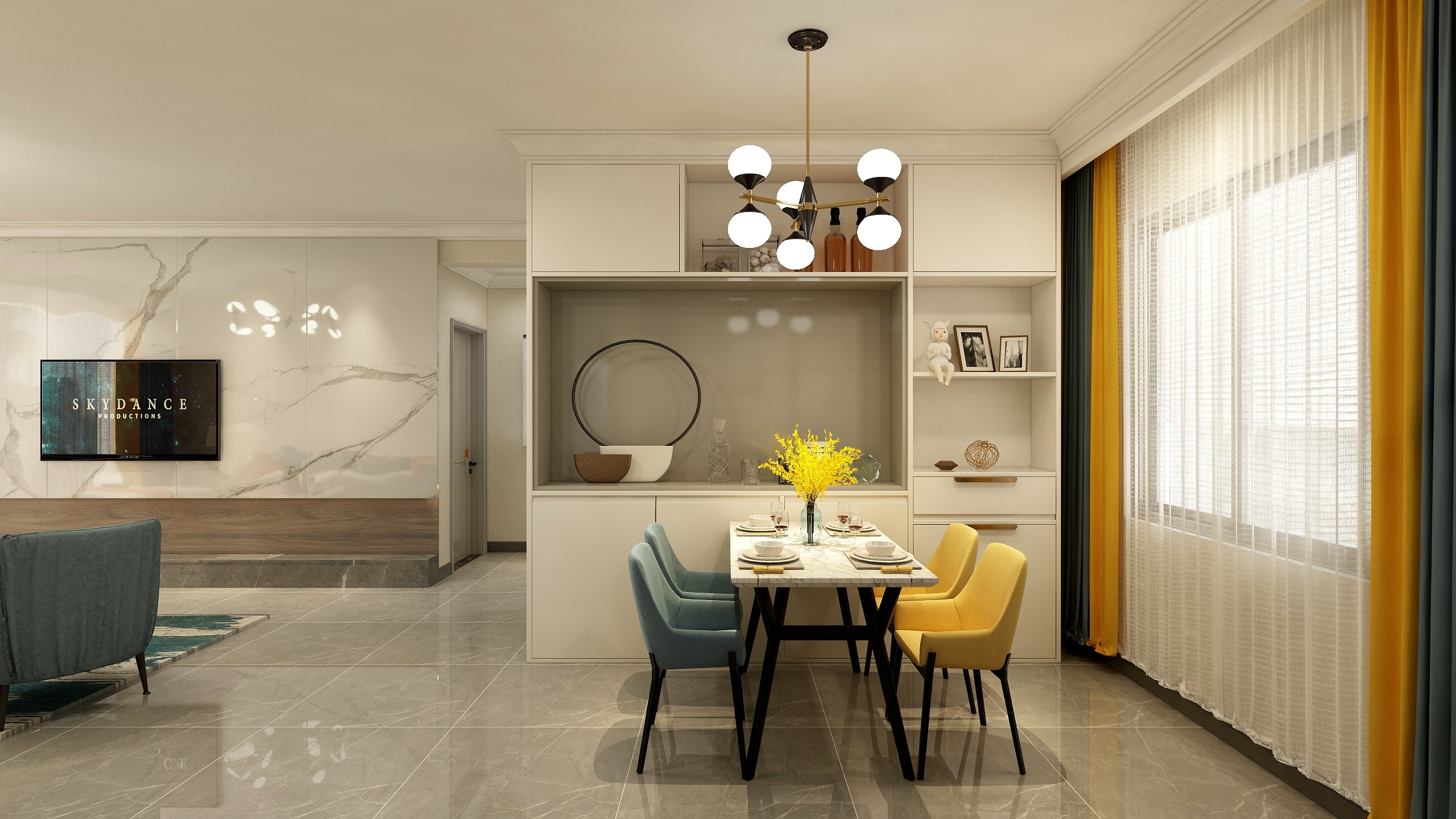 设计本装饰工作室-苹果小镇110简约-装修设计方案