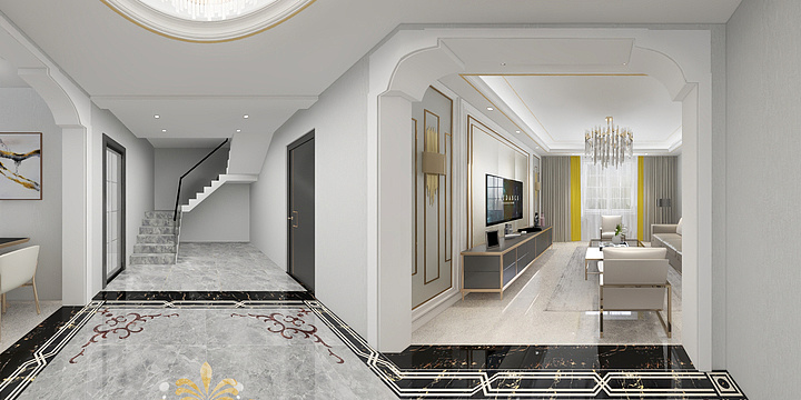 领航装饰一林-现代轻奢-小别墅-装修设计方案