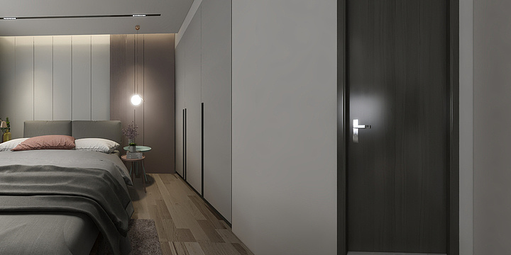 室内空间设计罗强-吴郡半岛后现代轻奢-装修设计方案