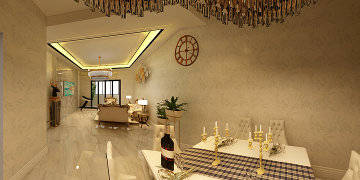 设计师王宁宁-保利堂悦小三居室-装修设计方案